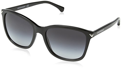 Emporio Armani Unisex Sonnenbrille, Schwarz (Black 50178G), Large (Herstellergröße: 56)