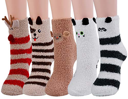 ZOYLINK Kuschel Socken, Flauschige Socken Bettsocken Damen Warme Wintersocken Damen Socken Haussocken (Allgemeines)