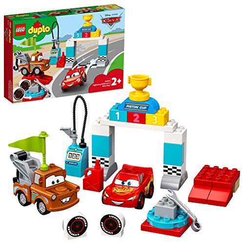 LEGO 10924 DUPLO Cars Lightning McQueens großes Rennen, Disney Pixar Cars Spielzeugautos, Spielzeug ab 2 Jahre, Motorikspielzeug LEGO 10924 DUPLO Cars Lightning McQueens großes Rennen, Disney Pixar Cars Spielzeugautos, Spielzeug ab 2 Jahre, Motorikspielzeug