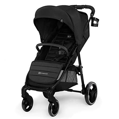 Kinderkraft Kinderwagen GRANDE CITY, Kinderbuggy, Liegebuggy, Sportwagen, Großer und Bequemer Buggy, Zusammenklappen mit Schlaffunktion, Geräumiger Sitz, Zubehör, für Kinder von 0 bis 3 Jahre, Schwarz Kinderkraft Kinderwagen GRANDE CITY, Kinderbuggy, Liegebuggy, Sportwagen, Großer und Bequemer Buggy, Zusammenklappen mit Schlaffunktion, Geräumiger Sitz, Zubehör, für Kinder von 0 bis 3 Jahre, Schwarz