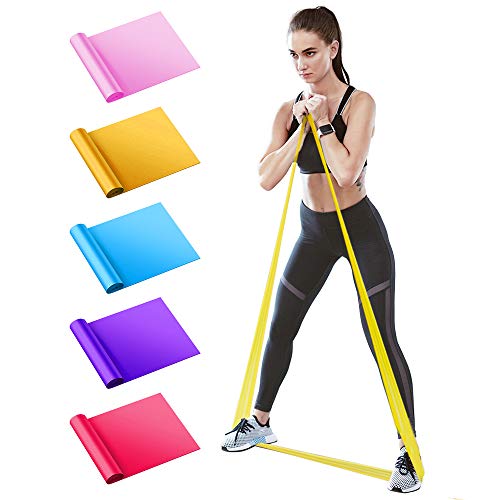BIFY Fitnessbänder 5er-Set 1.5M Verschiedene Widerstände,geeignet für Fitness, Aerobic, Muskelübungen,Yoga, widerstandsbänder,krafttraining Fitnessband BIFY Fitnessbänder 5er-Set 1.5M Verschiedene Widerstände,geeignet für Fitness, Aerobic, Muskelübungen,Yoga, widerstandsbänder,krafttraining Fitnessband
