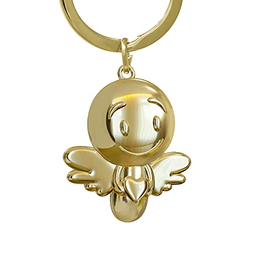 ANKERPUNKT Schlüsselanhänger Engel Herz Lovely - Glücksbringer zum Schulanfang - Geschenk zum Abschluss - Geschenke für Frauen beste Freundin Männer Freund - gold glänzend ANKERPUNKT Schlüsselanhänger Engel Herz Lovely - Glücksbringer zum Schulanfang - Geschenk zum Abschluss - Geschenke für Frauen beste Freundin Männer Freund - gold glänzend