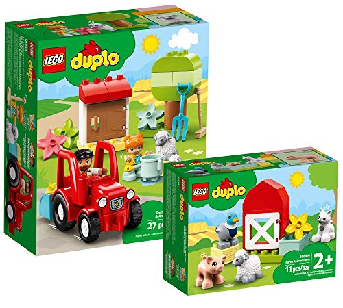 Collectix Lego DUPLO Set - Traktor und Tierpflege 10950 + Tierpflege auf dem Bauernhof 10949, Geschenkset ab 2 Jahren Collectix Lego DUPLO Set - Traktor und Tierpflege 10950 + Tierpflege auf dem Bauernhof 10949, Geschenkset ab 2 Jahren