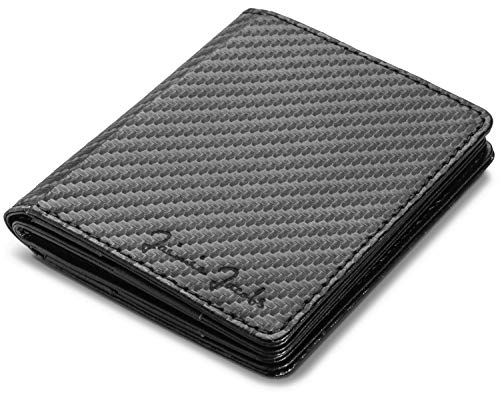 JAIMIE JACOBS Flapstar Magic Wallet Leder magische Geldbörse kein Falten der Geldscheine nötig RFID-Schutz Herren (Carbon) JAIMIE JACOBS Flapstar Magic Wallet Leder magische Geldbörse kein Falten der Geldscheine nötig RFID-Schutz Herren (Carbon)